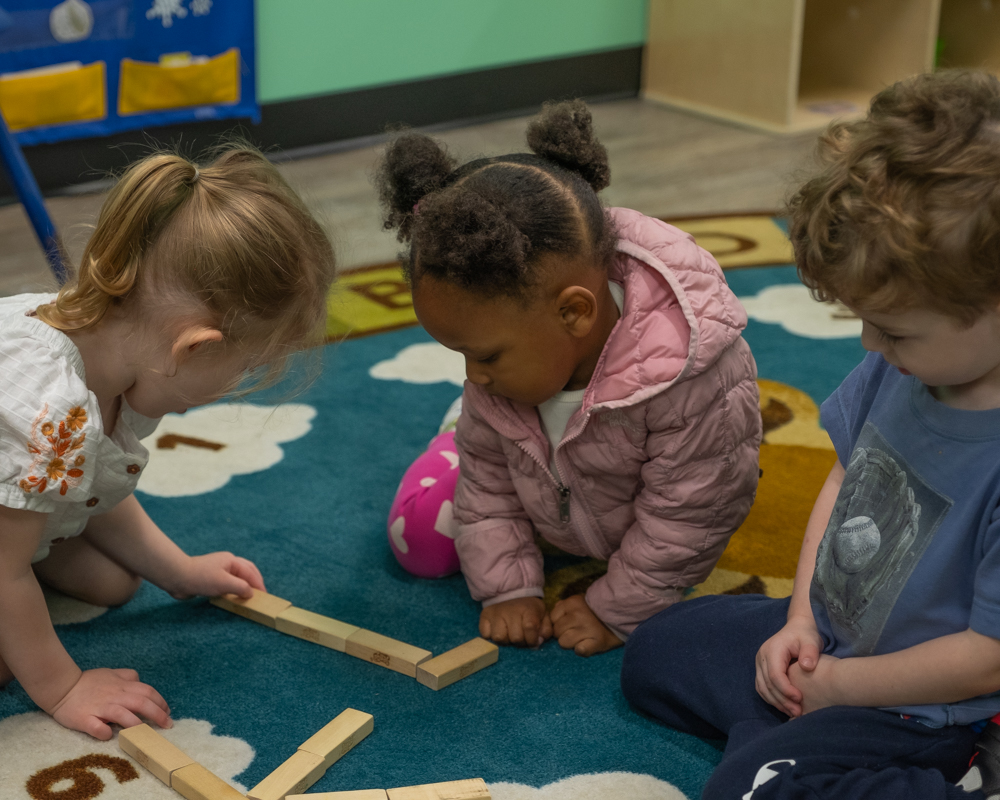 children counting together